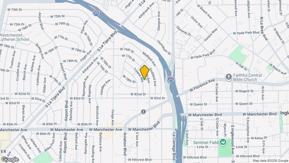 7822 Toland Ave Map and Location Details