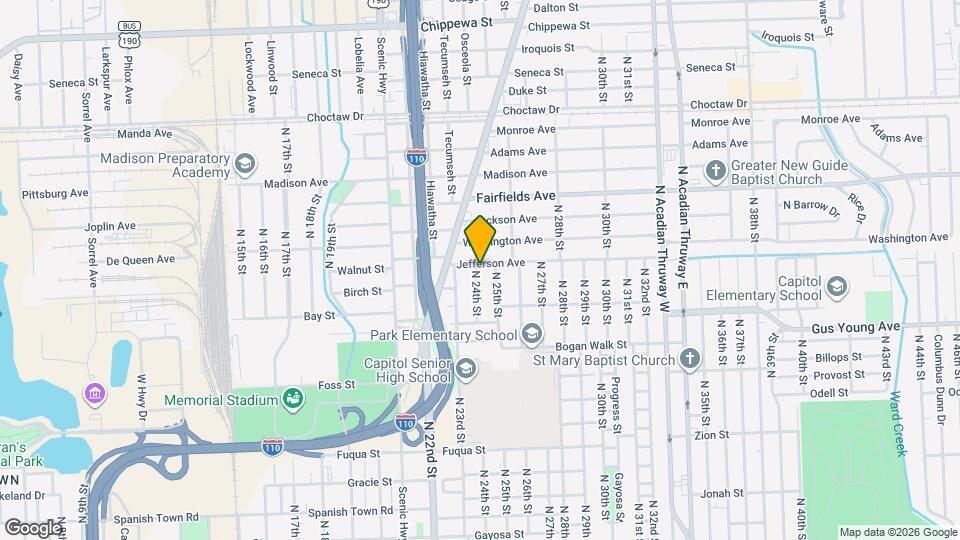 2408 Jefferson Ave Mapa y Detalles de la Ubicación