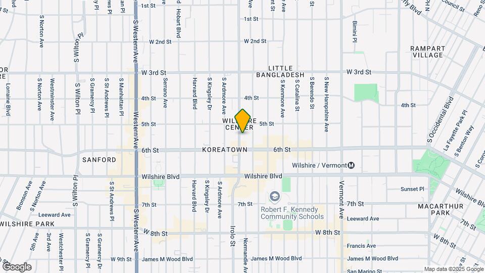 530 S Normandie Ave Mapa y Detalles de la Ubicación