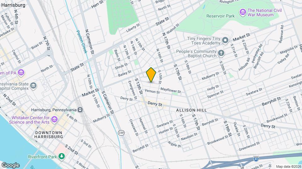 1353 Howard St Map and Location Details