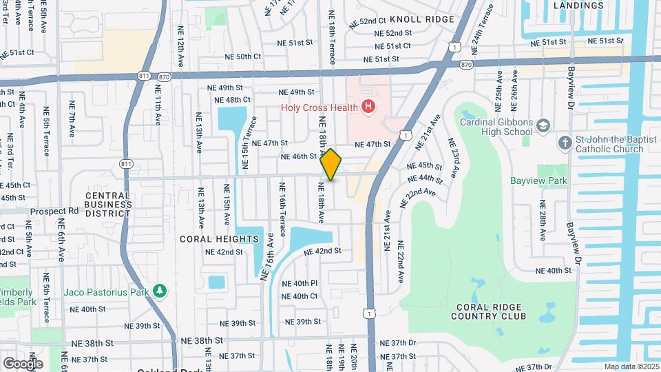 4441 NE 19th Ave Map and Location Details