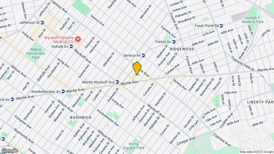 1664 Woodbine St Mapa y Detalles de la Ubicación