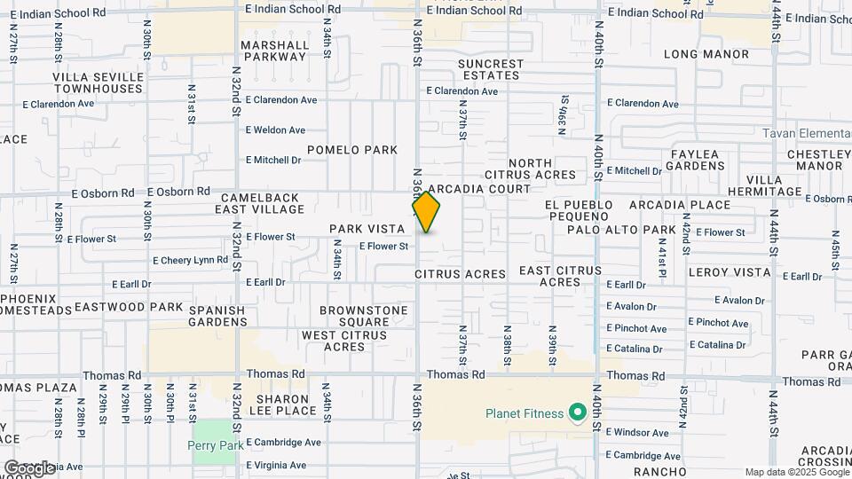 3151 N 36th St Map and Location Details