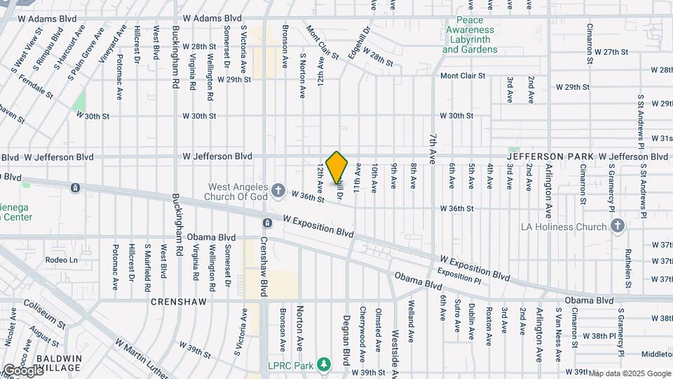 3507 Edgehill Dr Mapa y Detalles de la Ubicación