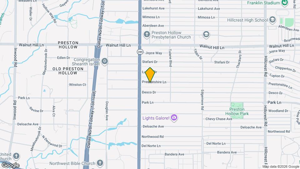 6034 Prestonshire Ln Map and Location Details