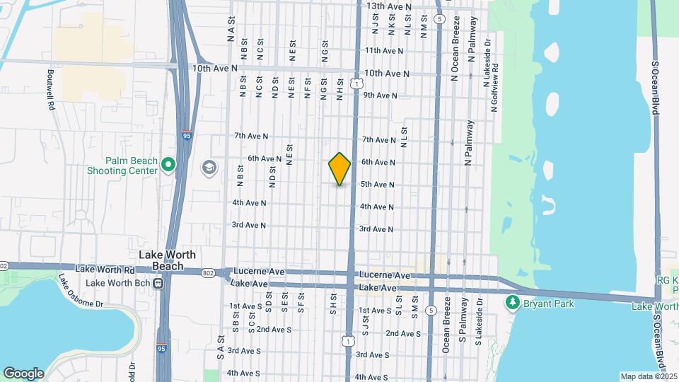 422 N H St Map and Location Details