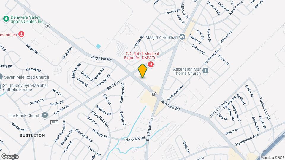 805 Red Lion Rd, Unit oleg Map and Location Details