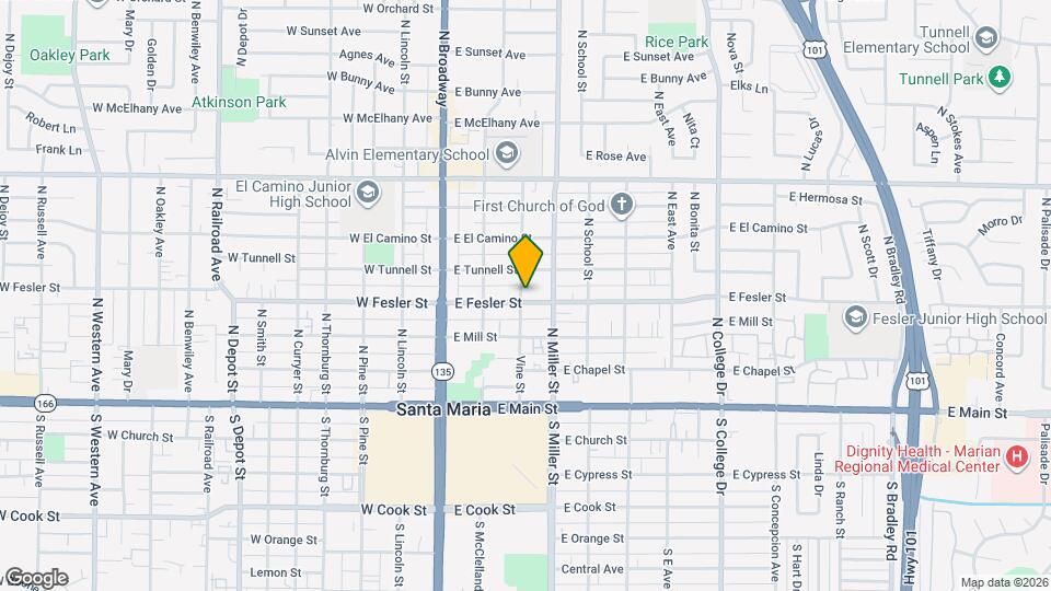 301 E Fesler St Map and Location Details