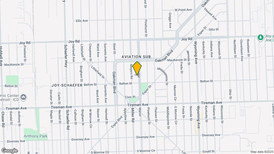 8239 Manor Mapa y Detalles de la Ubicación