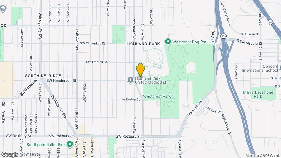 806 SW Henderson St Map and Location Details