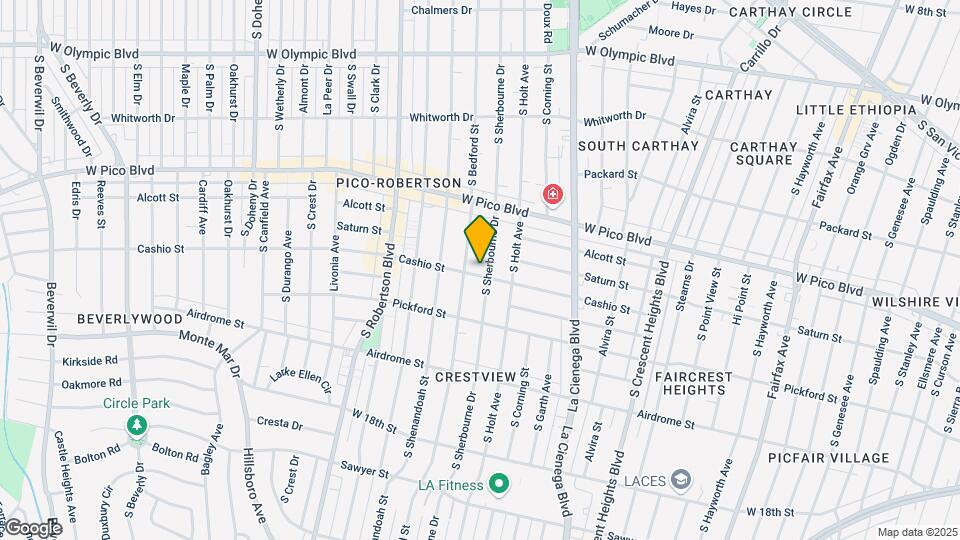 8635 Cashio St Map and Location Details