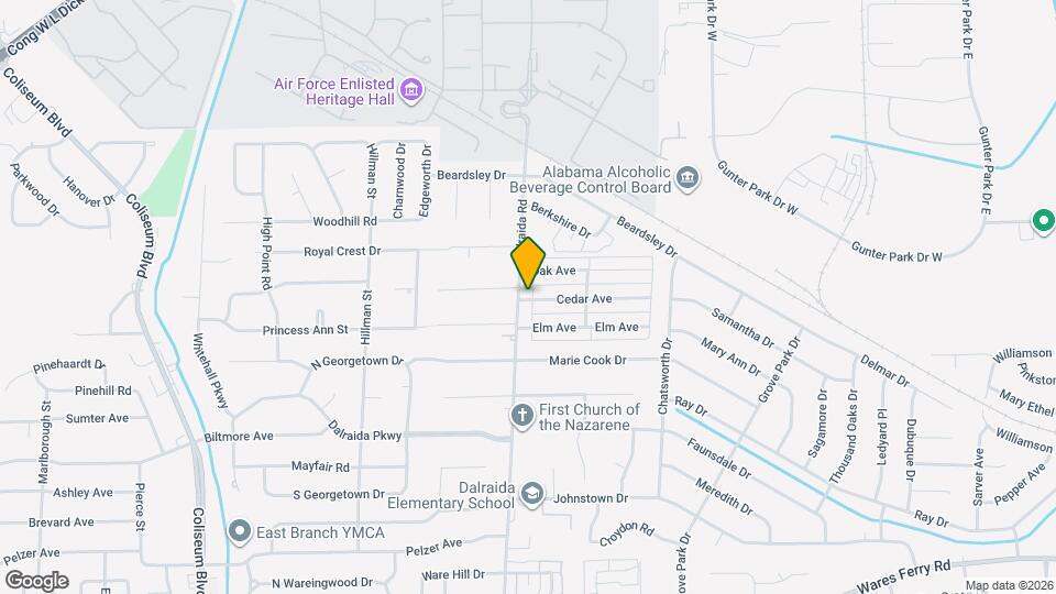 3801 Cedar Ave Map and Location Details