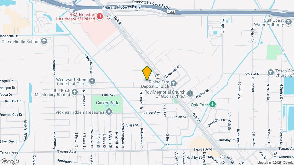 6105 Woodrow St Map and Location Details