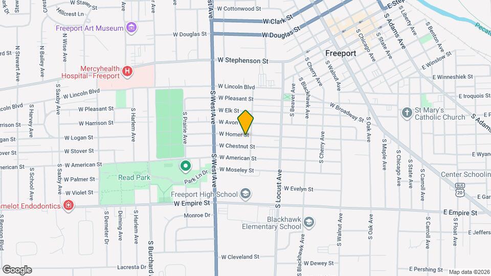 707 W Homer St Map and Location Details