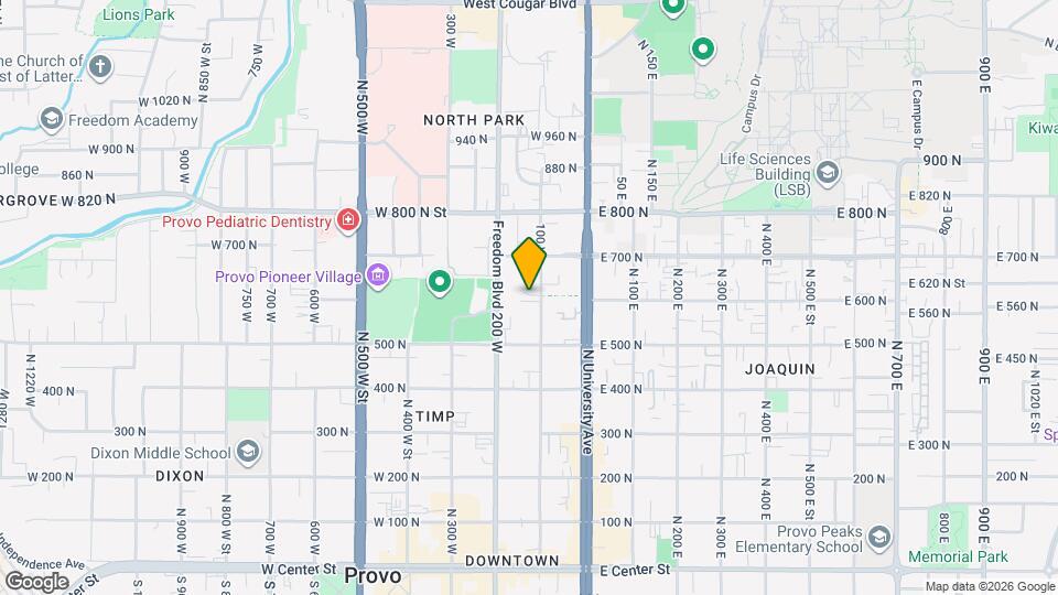 603 N 100 W St, Unit 7 Mapa y Detalles de la Ubicación