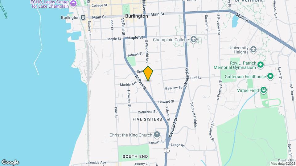 369 S Winooski Ave Map and Location Details