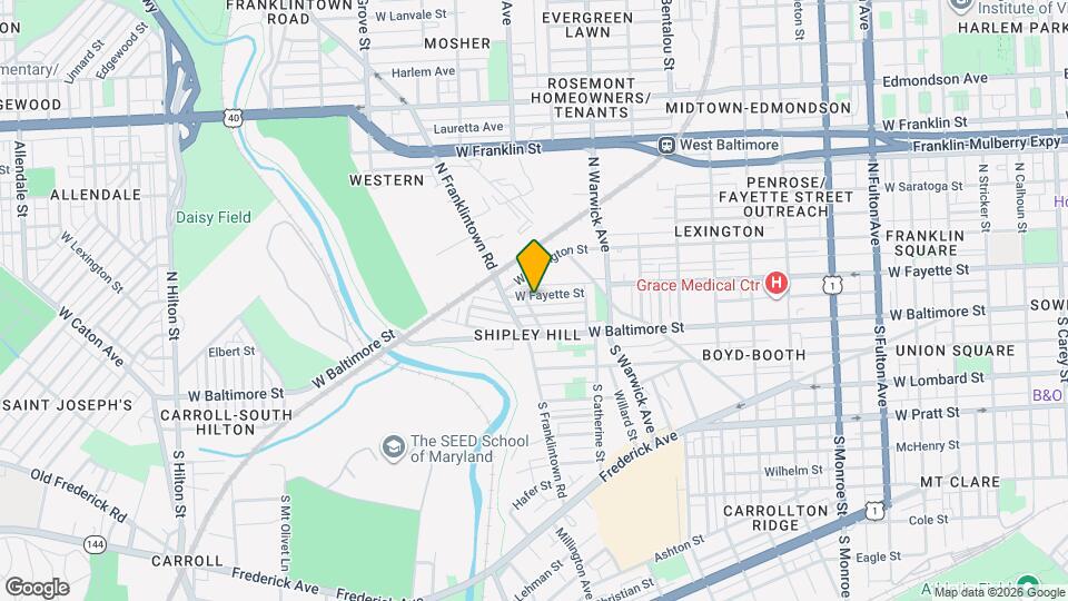 2585 W Fayette St Map and Location Details