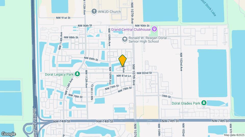 8246 NW 108th Ave Map and Location Details