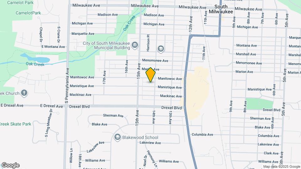 1408 Manistique Ave Map and Location Details