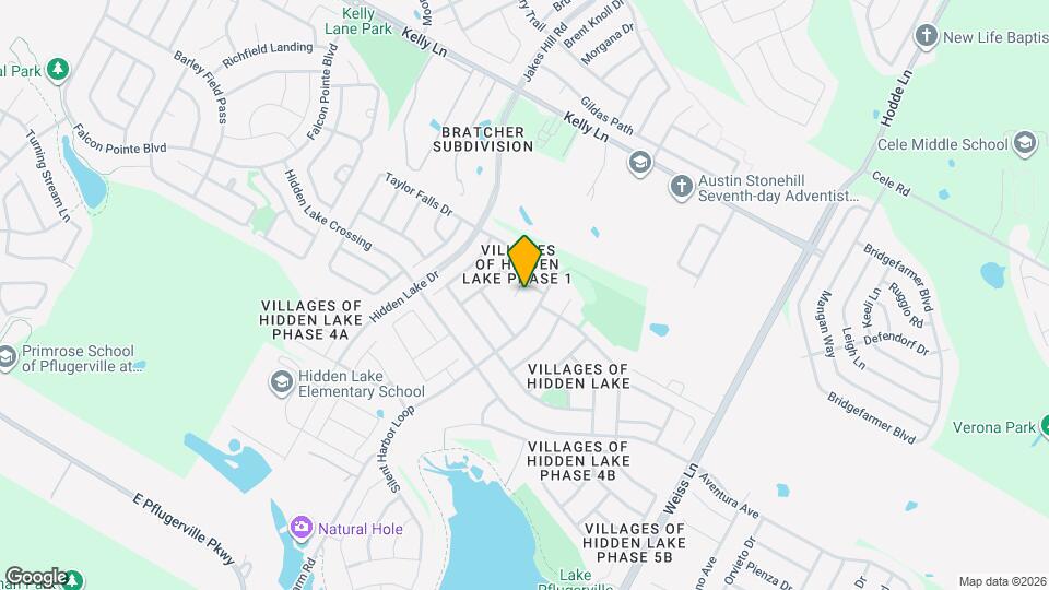 18613 White Water Cove Map and Location Details