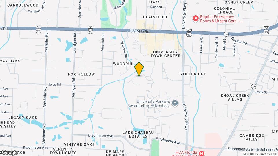 9001 Woodrun Rd Map and Location Details