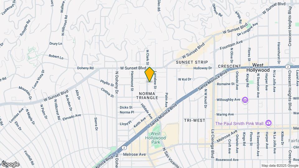 954 San Vicente Blvd Map and Location Details