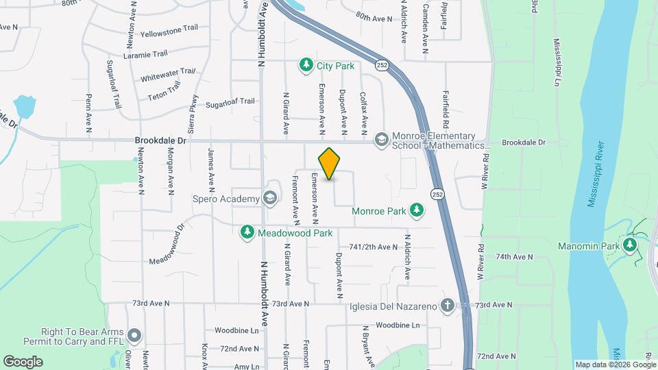 7565 DuPont Ave N Mapa y Detalles de la Ubicación