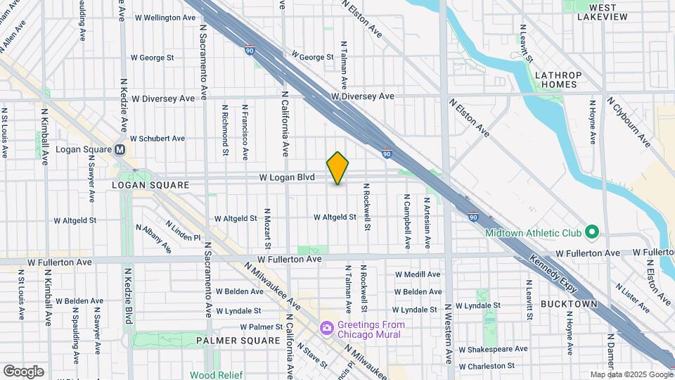 2647 W Logan Blvd Mapa y Detalles de la Ubicación