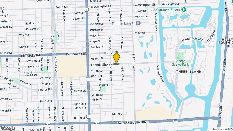 1050 Atlantic Shores Blvd Map and Location Details