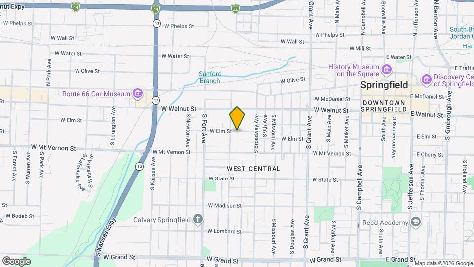 1046 W Elm St Map and Location Details