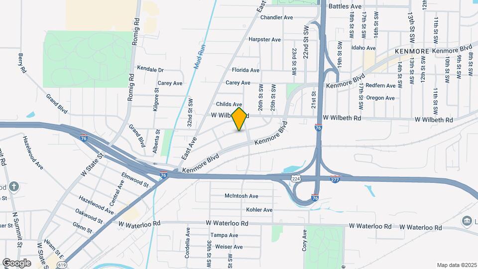 1254-1260 California Ave Map and Location Details