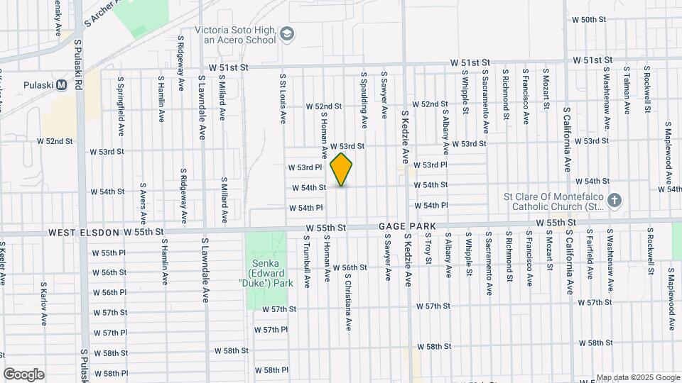 3339-3345 W 54th St Map and Location Details