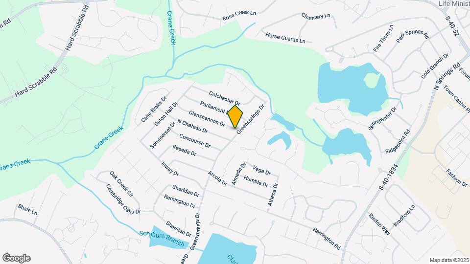 709 Greensprings Dr Map and Location Details