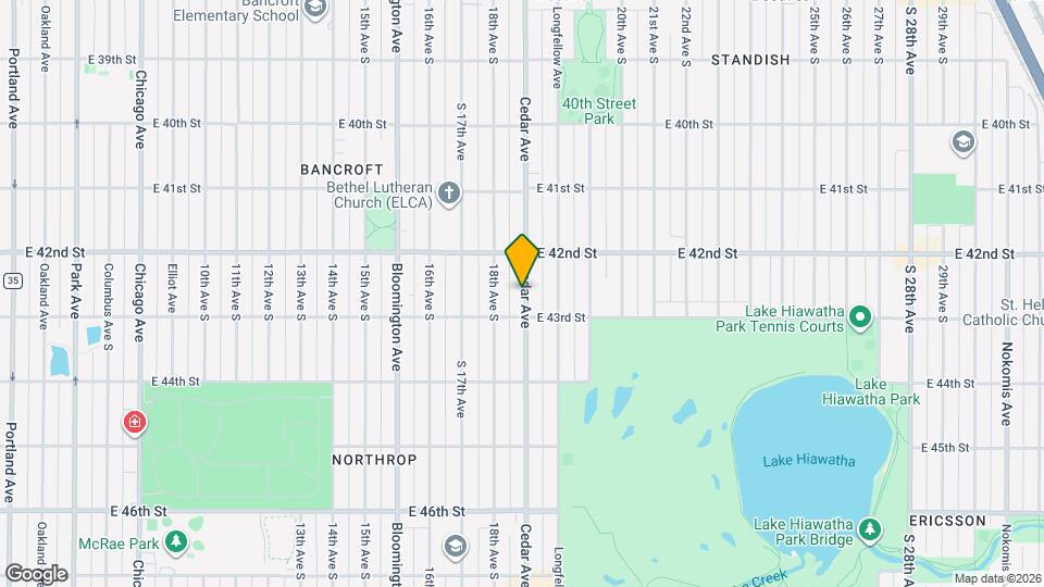 4234 Cedar Ave S Map and Location Details