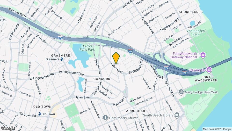 708 Hylan Blvd Map and Location Details