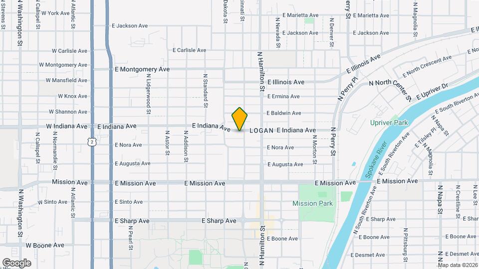 728 E Indiana Ave Map and Location Details