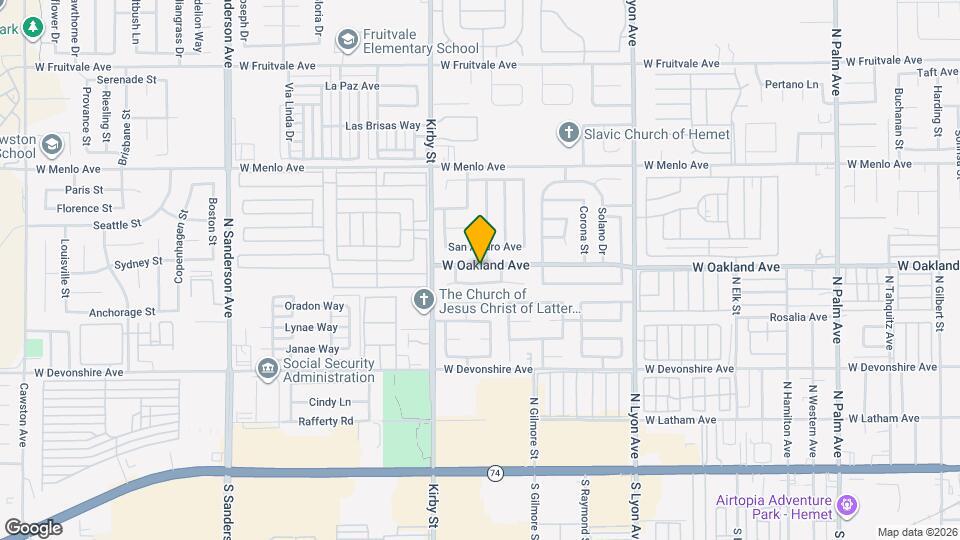 2285 W Oakland Ave Mapa y Detalles de la Ubicación