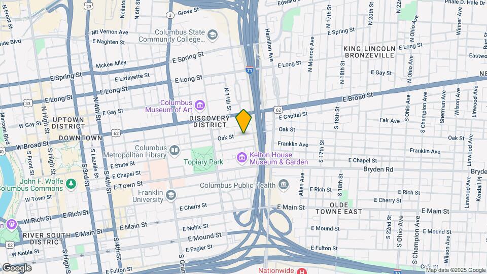 603-607 Oak St Map and Location Details