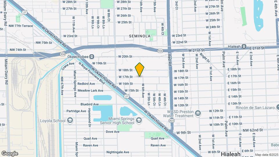 628 W 17th St Map and Location Details