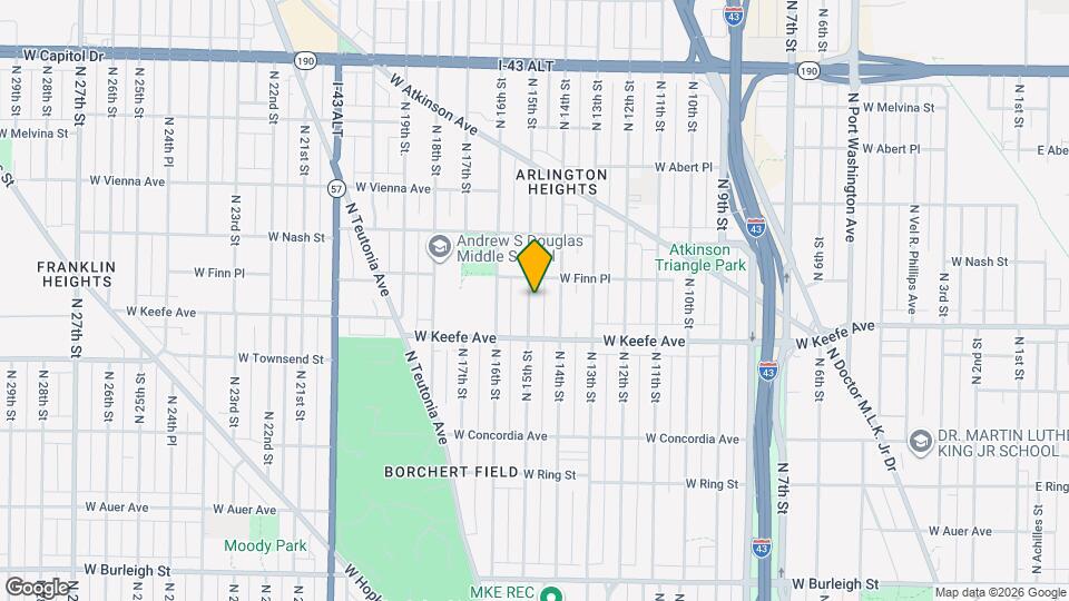 3548 N 15th St, Unit LARGE 3/1 LOWER UPPER Map and Location Details