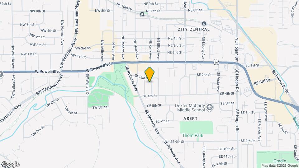 253 SE Kelly Ave Map and Location Details