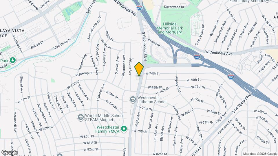 7425 S Sepulveda Blvd Map and Location Details