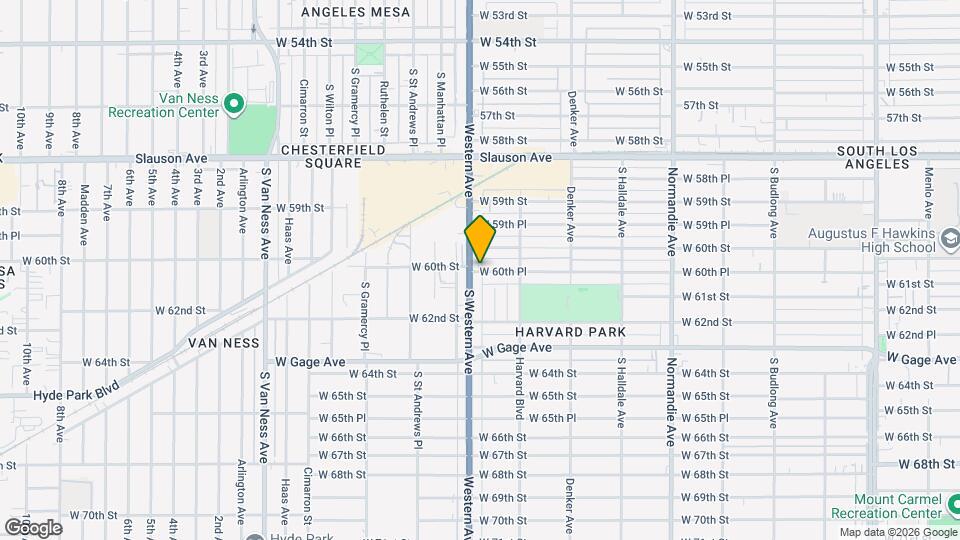 6133 S Harvard Blvd, Unit None Map and Location Details