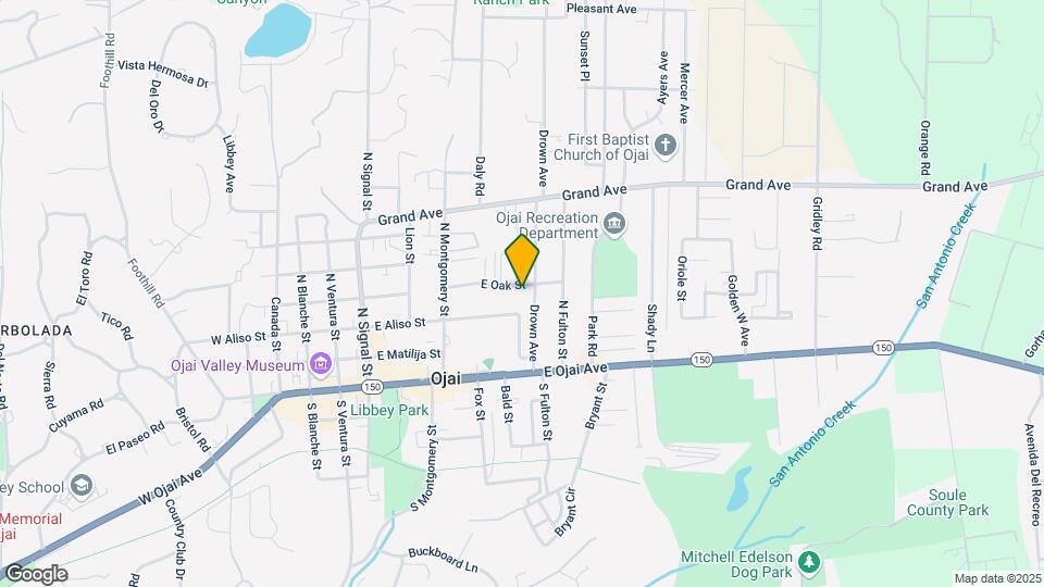 605 E Oak St Map and Location Details
