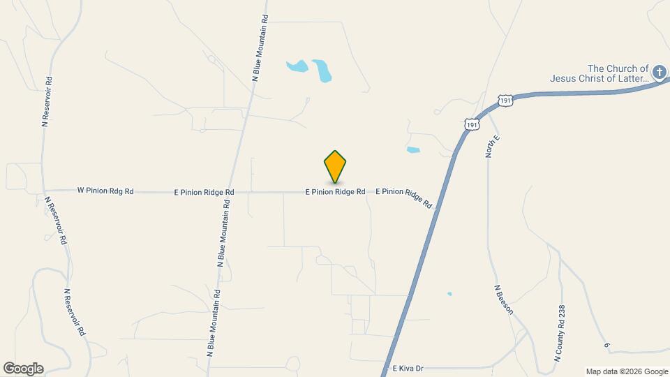 633 E Pinion Ridge Rd Map and Location Details