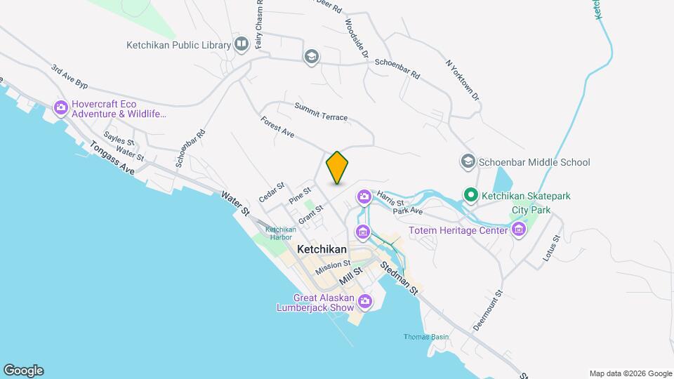 623 Grant St Map and Location Details