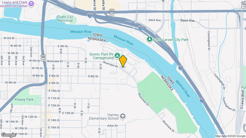 Riverfront Apartments Map and Location Details