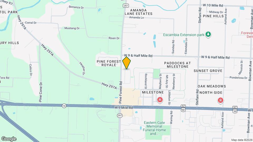 1100 Sweetbriar St Map and Location Details