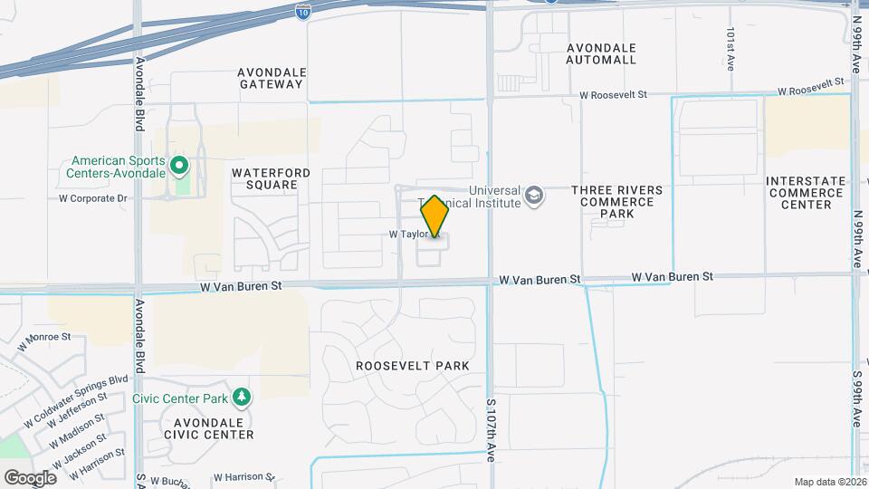 10814 W Polk St Mapa y Detalles de la Ubicación