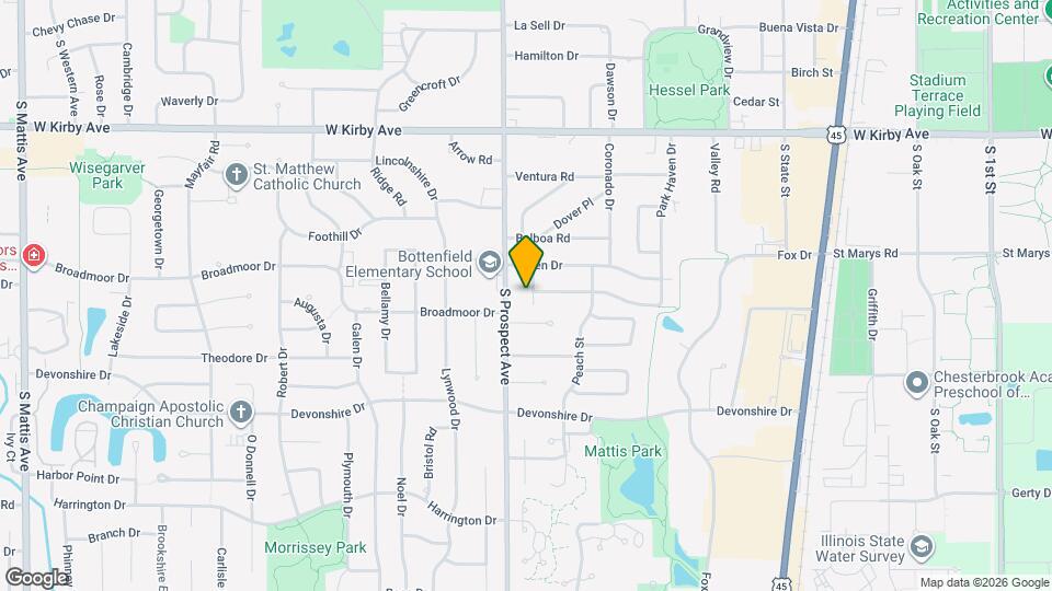 1809 Shadowlawn Dr Map and Location Details